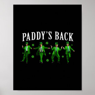 Paddy's Ck Roligt Trump St Patrick's Day Irländsk Poster