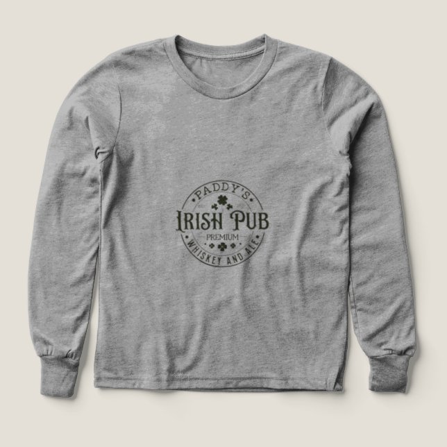 Paddy's Irish Pub Emblem T Shirt (Design framsida)