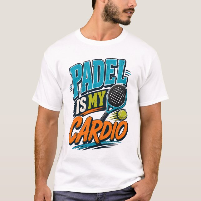 Padel Är Min Kondition Retro Sport T Shirt (Framsida)