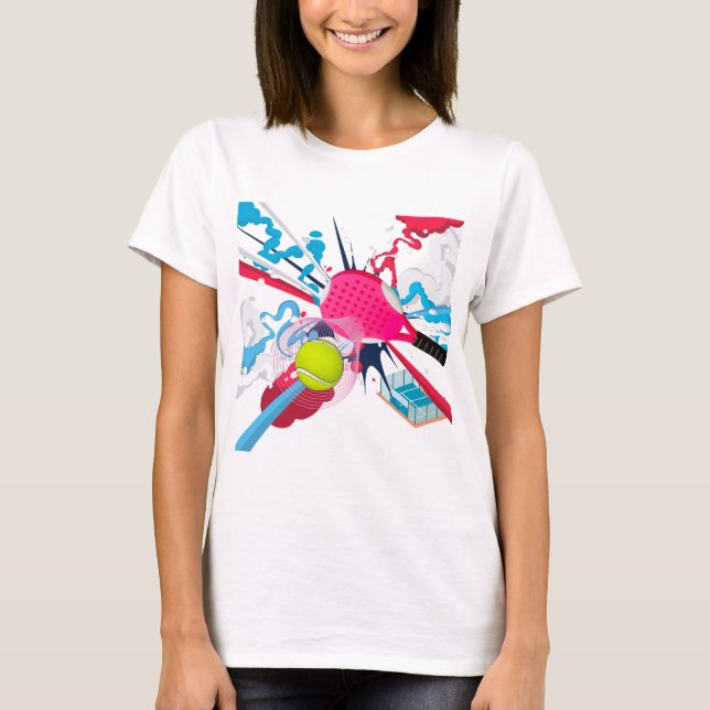 Padel Beach Tennis T Shirt (Framsida)