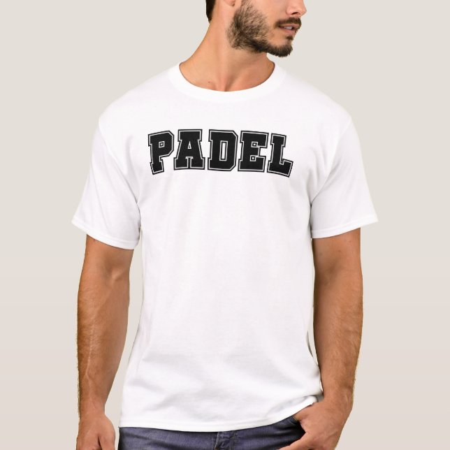 Padel Bold Text T Shirt (Framsida)
