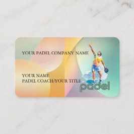 Padel Business Card - Vibrant Padel Style 2 Visitkort