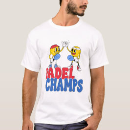 Padel Champs | Retro Tecknad Sport High 5 T-Shirt