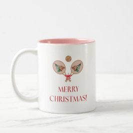 Padel Christmas Mug – Festive Padel Motifs Två-Tonad Mugg