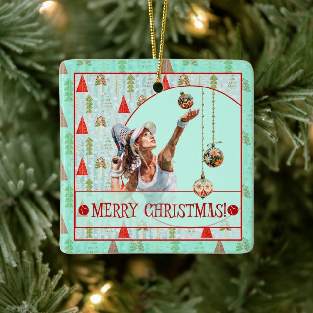 Padel Christmas Ornament – Padel Retro Christmas (Träd)