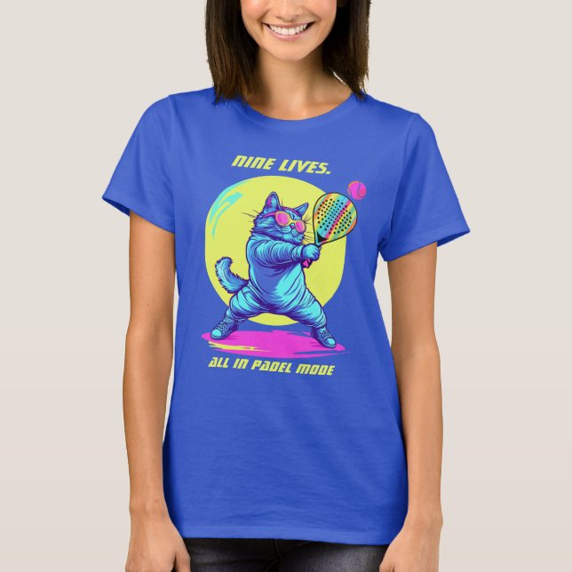 🐈‍⬛Padel CLAWS OUT. GAME ON T Shirt (Framsida)