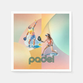 Padel Cocktail Napkin – The Vibrant Padel Style Pappersservett