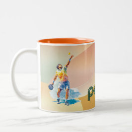 Padel Coffee Mug: Vibrant Style Collection Vol.1 Två-Tonad Mugg