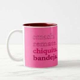 PADEL COFFEE MUG – WORD VIBES – CHERRY PINKS Två-Tonad MUGG