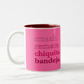 PADEL COFFEE MUG – WORD VIBES – CHERRY PINKS Två-Tonad MUGG