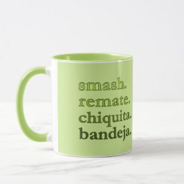 PADEL COFFEE MUG – WORD VIBES – LIME GREEN MUGG