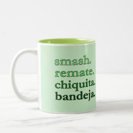 PADEL COFFEE MUG – WORD VIBES - MATCHA GREEN Två-Tonad MUGG