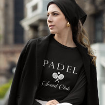 Padel Dam T-Shirt – Padel Social Club Svart