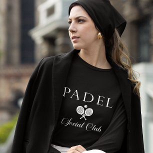 Padel Dam T-Shirt – Padel Social Club Svart