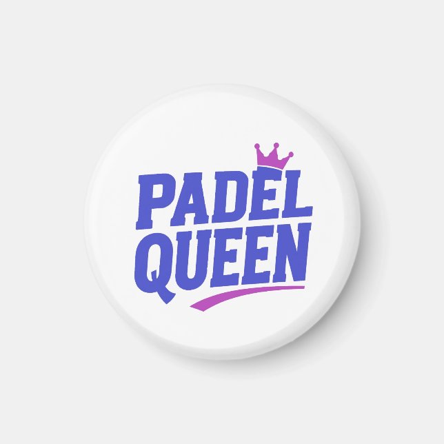 Padel Drottning Magnet (Framsidan)
