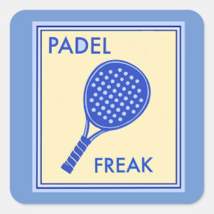 PADEL FREAK Sticker Fyrkantigt Klistermärke