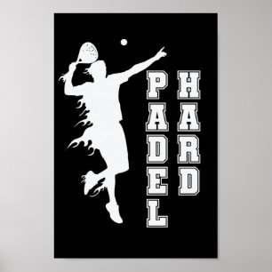 Padel Hard Tennis Sport und Boll Poster