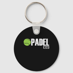 Padel Head Tennis Sport und Boll Nyckelring
