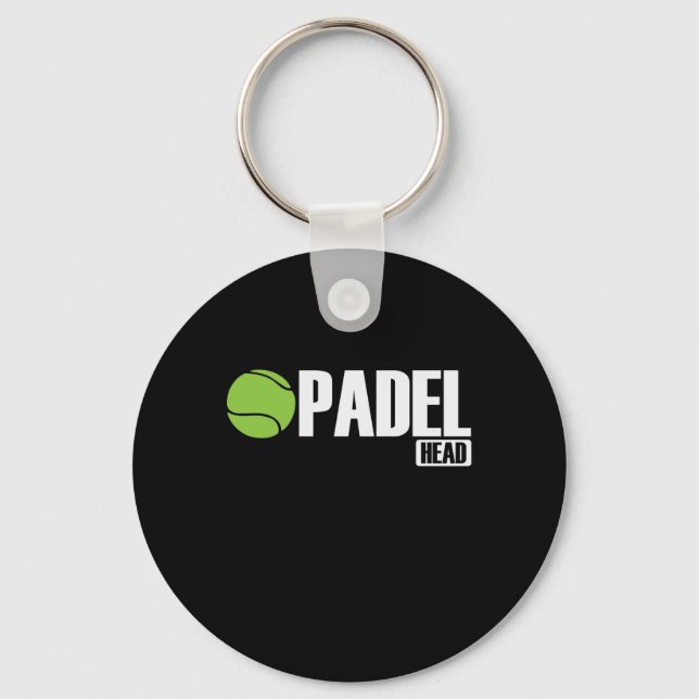 Padel Head Tennis Sport und Boll Nyckelring (Framsida)