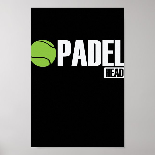 Padel Head Tennis Sport und Boll Poster (Framsidan)