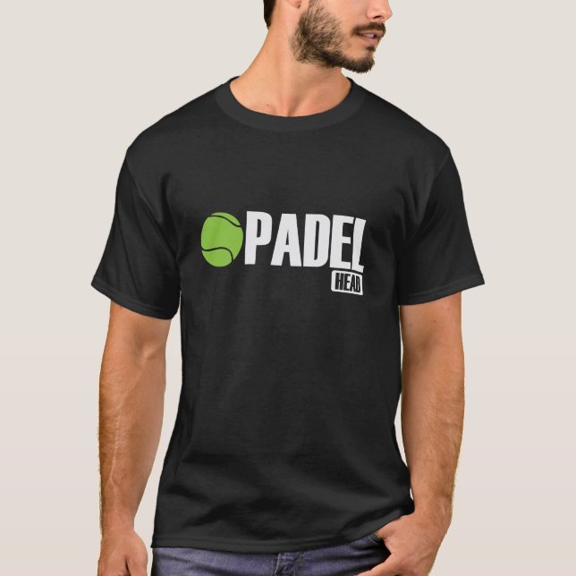 Padel Head Tennis Sport und Boll T Shirt (Framsida)