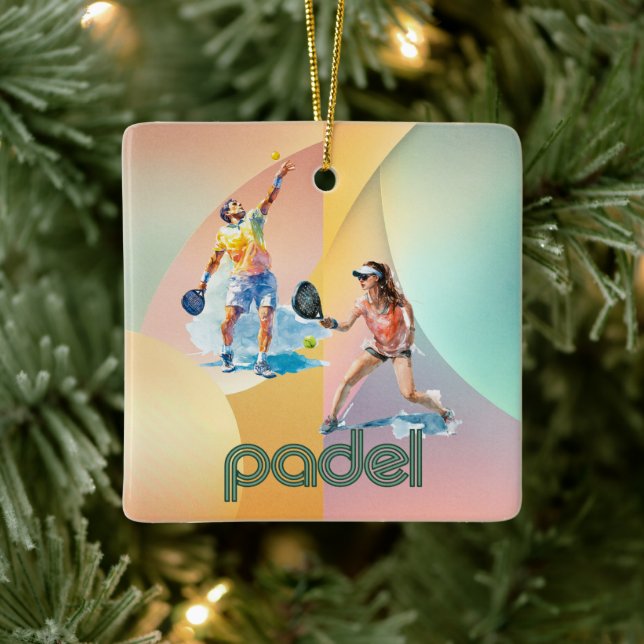 Padel Holiday Ornament – Levande Padel Stil (Träd)