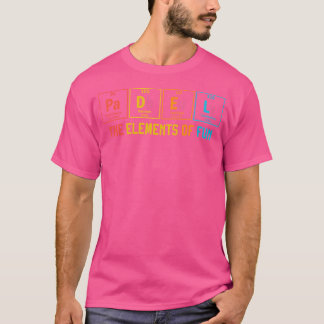 Padel Inslag Roligt Periodic Bord Paddle T Shirt