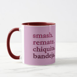 PADEL KAFFEMUGG – ORD VIBES - MAROON & RÖD
