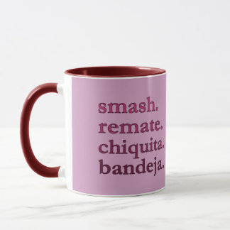 PADEL KAFFEMUGG – ORD VIBES - MAROON & RÖD