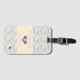 Padel Luggage Tag - Social Club Brights & Lilac Bagagebricka