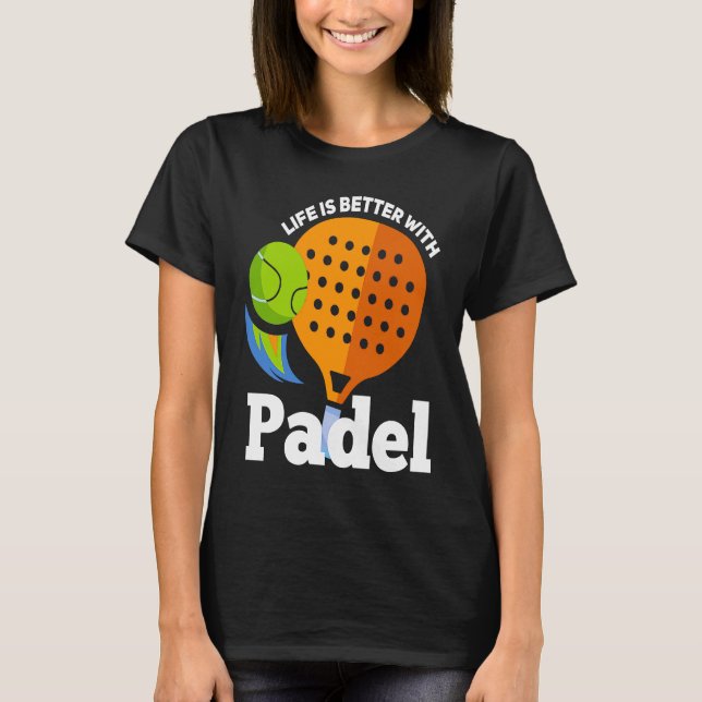 Padel med Padel Sport Padel Player T Shirt (Framsida)