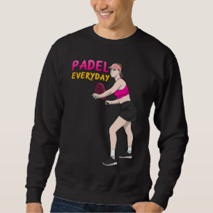 Padel Paddle Tennis Drottning Prinsessa Backhand R Lång Ärmad Tröja