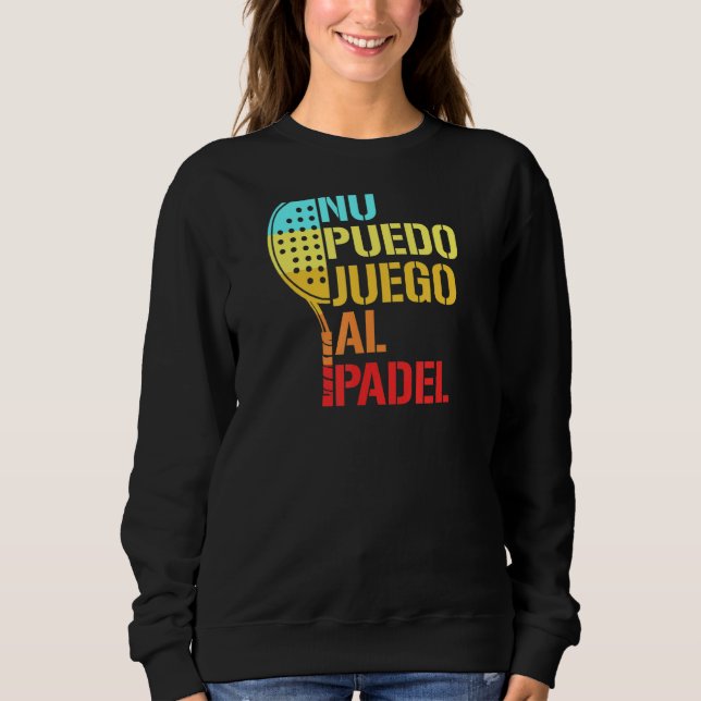 Padel Paddle Tennis no idea how to play Padel Span T Shirt (Framsida)