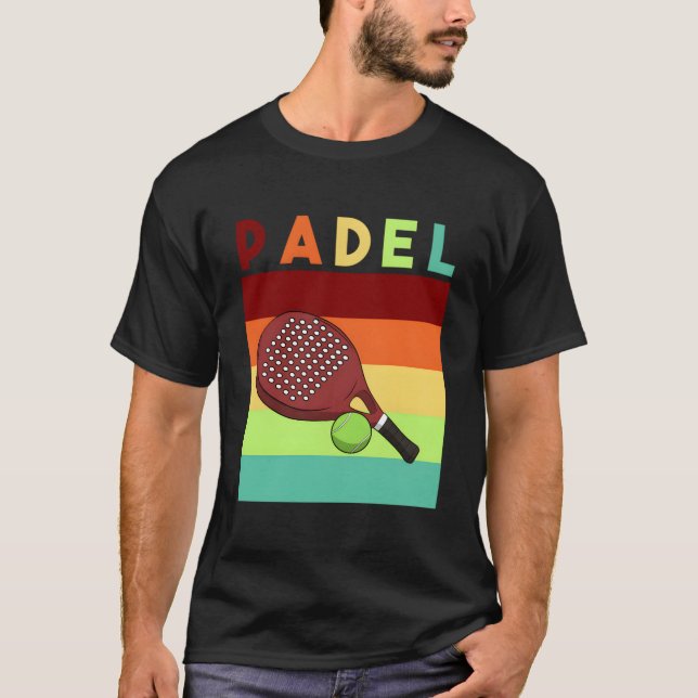 Padel Paddle Tennis Paddel Racquet Ball T Shirt (Framsida)