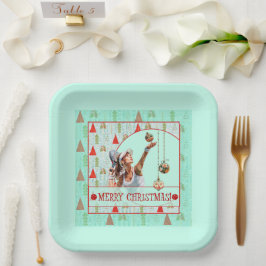 Padel Paper Plate – Padel Retro Christmas