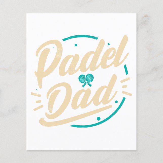 Padel Pappa Platform Tennis Paddleball Padel (Framsida)