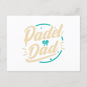 Padel Pappa Platform Tennis Paddleball Padel Helg Vykort