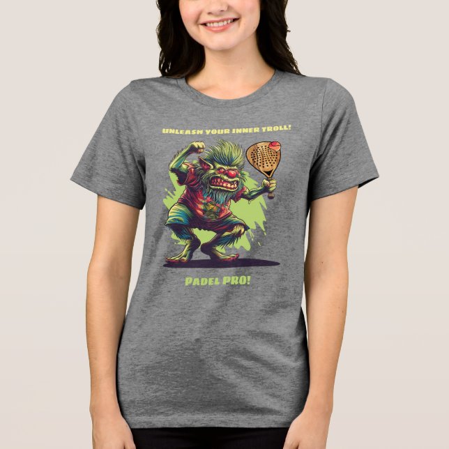 🧌Padel Racket Rager T Shirt (Framsida)