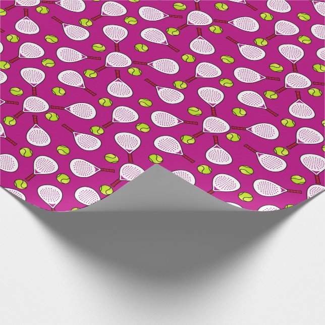 🎾Padel Rally Wrap hot pink Presentpapper (Hörn)