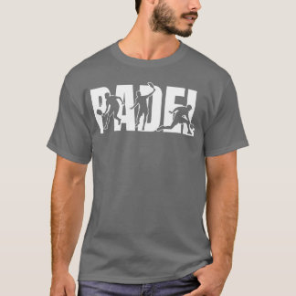 Padel Sport Action Silhuetter flicka T Shirt
