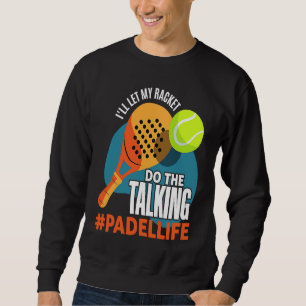 Padel Sport Padelracket Padelspelare Padeleur Lång Ärmad Tröja