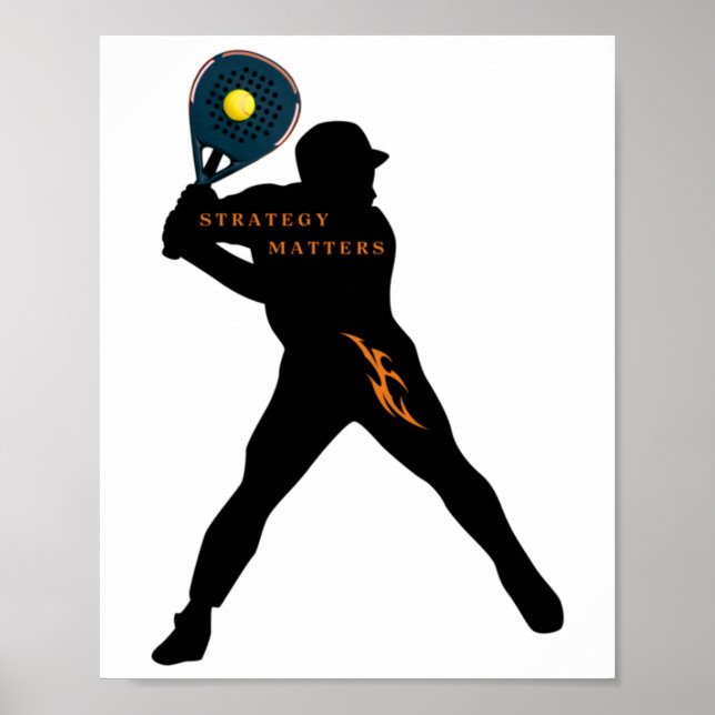 Padel - Strategy S Sticker Poster (Framsidan)