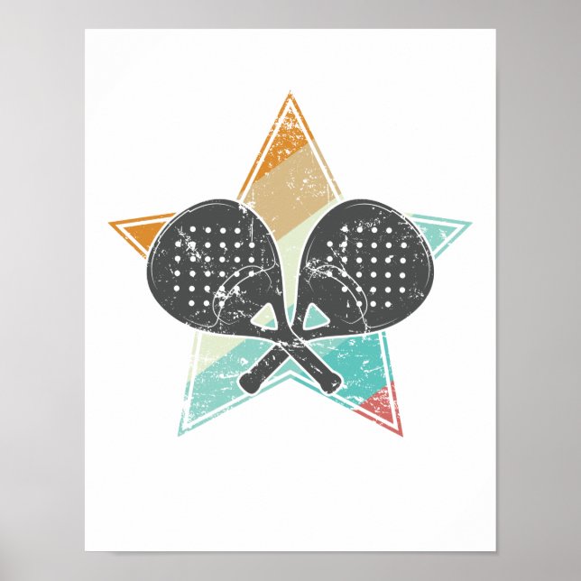 Padel Tennis Ballsportart Poster (Framsidan)