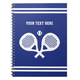 Padel tennis Note bok-gåva till spelare eller trän Anteckningsbok