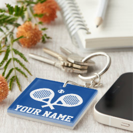 Padel tennis Player-nyckelkedja med eget namn