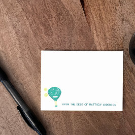 Padel Tennis Racket och Bollar Personlig Post-it Block