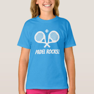 Padel Tennis Sten blå flicka är inte skjorta för s T Shirt
