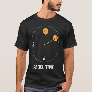 Padel Time-klocka som visar att det är dags att sp T Shirt