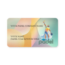 Padel-visitenkort - Vibrant Padel Style-1