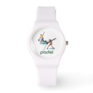 Padel Watch – Padel Chic Vibrant Style Vit Armbandsur